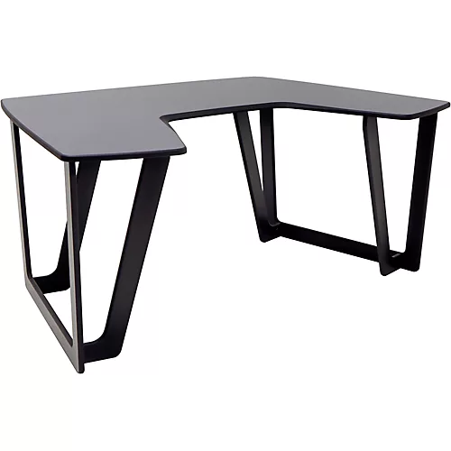 Argosy AIRE Artist Curved Workstation (no racks), Hautelink Desktop, Black Legs - musicians--Friend