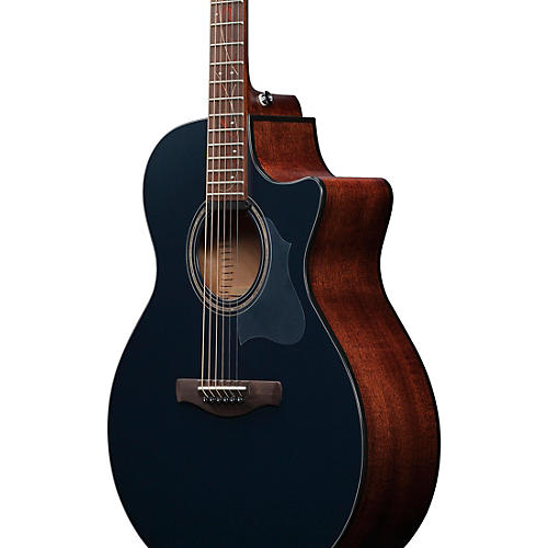 Ibanez AE275 Sitka Spruce-Okoume Acoustic-Electric Guitar Dark Tide Blue Flat - musicians--Friend