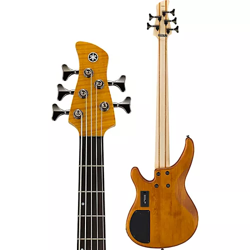 Yamaha TRBX605FM 5-String Electric Bass Guitar Natural Satin - musicians--Friend