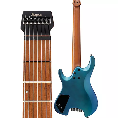Ibanez Q547 7-String Electric Guitar Blue Chameleon Metallic Matte - musicians--Friend