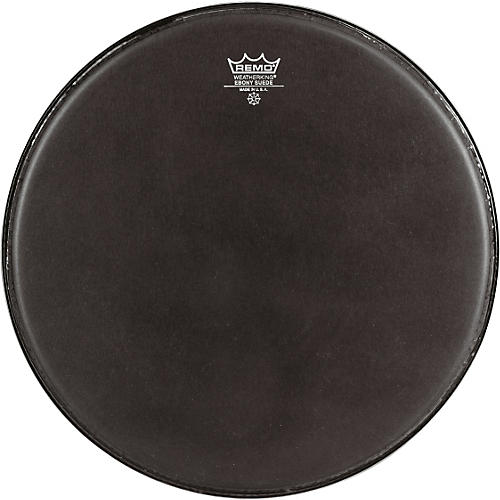 Remo Emperor Ebony Suede Marching Bass Drumhead Black Suede 32 - musicians--Friend