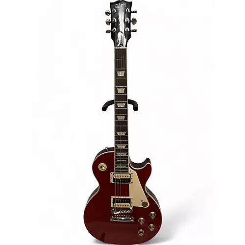 Used 2021 Gibson Les Paul Classic Trans Cherry Solid Body Electric Guitar Trans Cherry - musicians--Friend