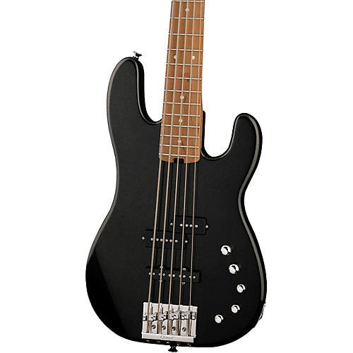 Charvel Pro-Mod San Dimas Bass PJ V 5-String Electric Bass Guitar Metallic Black - musicians--Friend