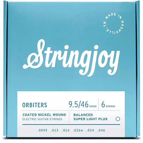 Stringjoy Orbiters Coated Nickel Wound Electric Guitar Strings 12 - 56 - musicians--Friend