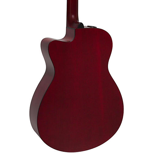 Yamaha FSX800C Small-Body Acoustic-Electric Guitar Ruby Red - musicians--Friend