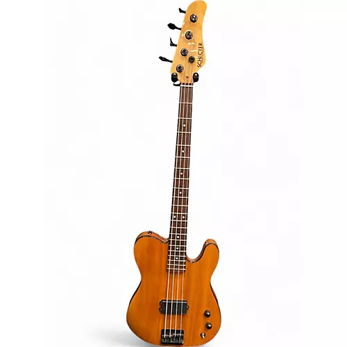 Used Schecter Guitar Research Custom Shop Baron Bass Mahogany Electric Bass Guitar Mahogany - musicians--Friend