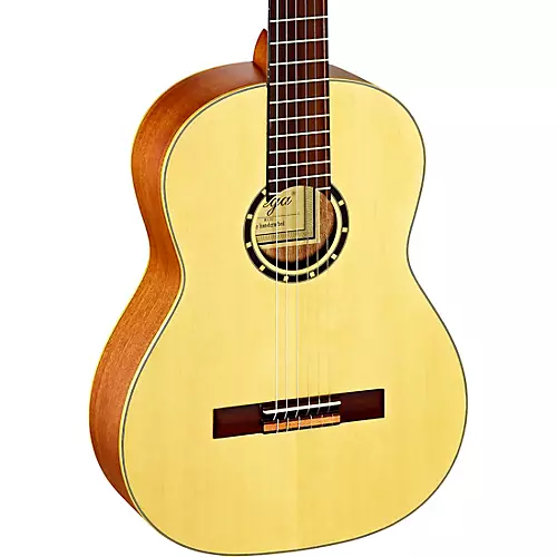 Ortega Family Series R121SN Full Size Slim Neck Classical Guitar Satin Natural - musicians--Friend