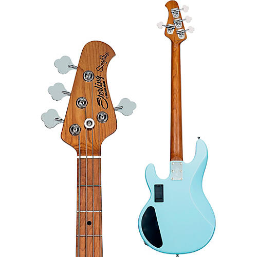 Sterling by Music Man StingRay RAY34 HH Bass Daphne Blue - musicians--Friend
