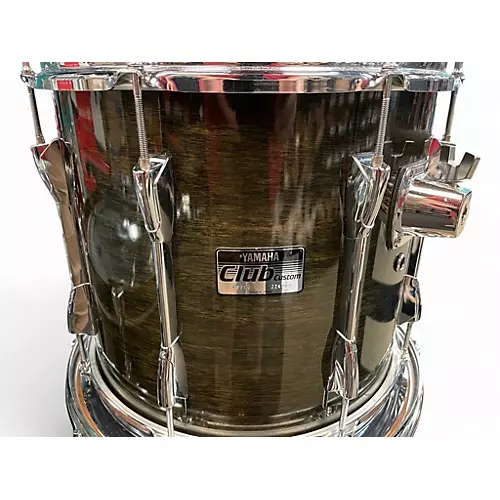 Used Yamaha 5 Piece Club Custom Black Shadow Drum Kit Black Shadow - musicians--Friend