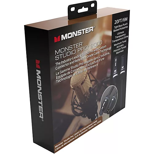 Monster Cable Prolink Studio Pro 2000 Microphone Cable 30 ft. Black - musicians--Friend