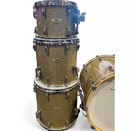 Used Pearl 7 Piece MASTERS ALL MAPLE GRANITE SPARKLE Drum Kit GRANITE SPARKLE - musicians--Friend