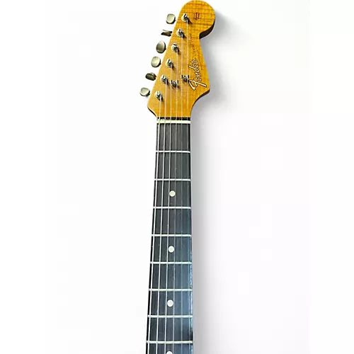 Used 2021 Fender CUSTOM SHOP DOUBLE BOUND STRATOCASTER Aztec Gold Solid Body Electric Guitar Aztec Gold - musicians--Friend