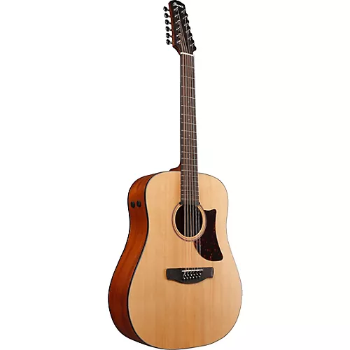 Ibanez AAD1012E Advanced 12-String Sitka Spruce-Okoume Dreadnought Acoustic-Electric Guitar Natural - musicians--Friend