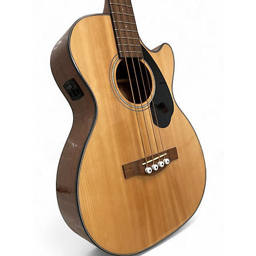 Used Fender cb60sce natural Acoustic Bass Guitar natural - musicians--Friend