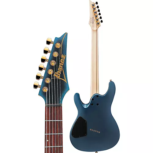 Ibanez SML721 S Axe Design Lab Multi-Scale Electric Guitar Midnight Arctic Ocean Matte - musicians--Friend