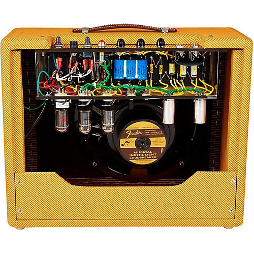 Fender '57 Custom Deluxe 12W 1x12 Tube Guitar Amp Lacquered Tweed - musicians--Friend