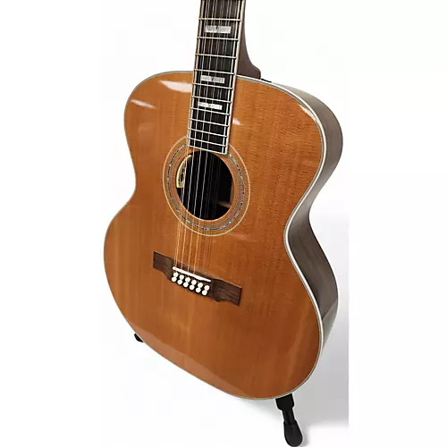Used Guild F512 Natural 12 String Acoustic Guitar Natural - musicians--Friend