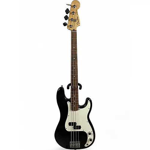 Used 2021 Fender Player Precision Bass Black Electric Bass Guitar Black - musicians--Friend