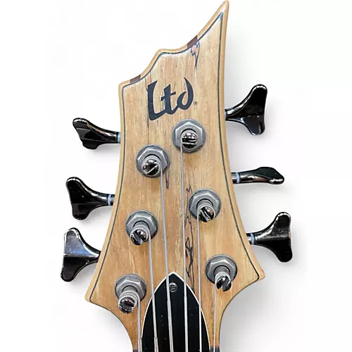 Used ESP LTD B206SM 6 String Natural Electric Bass Guitar Natural - musicians--Friend