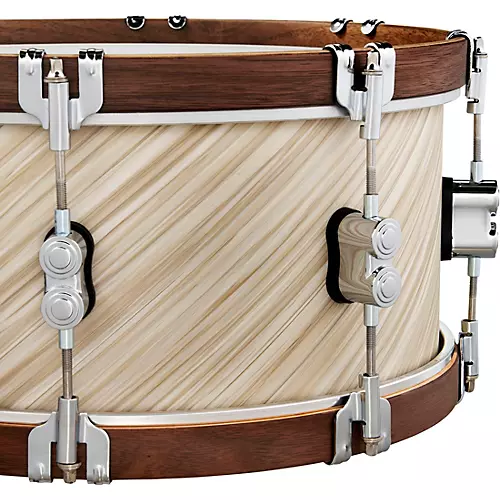PDP by DW LTD Concept Maple Snare Drum With Walnut Hoops 14 x 6.5 in. Twisted Ivory - musicians--Friend