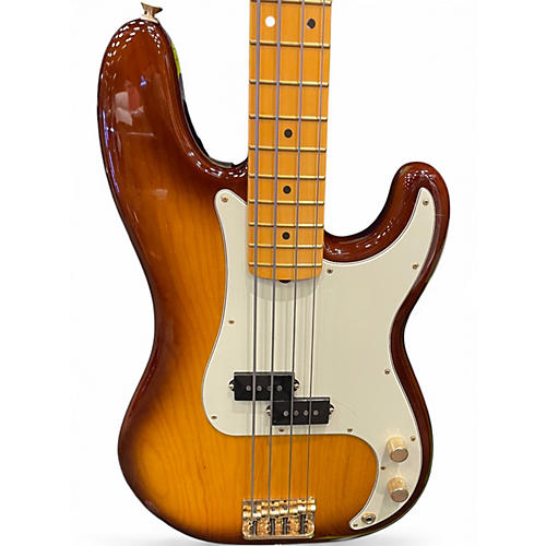 Used 2021 Fender 75th Anniversary Commemorative American Precision Bass 3 Tone Sunburst Electric Bass Guitar 3 Tone Sunburst - musicians--Friend