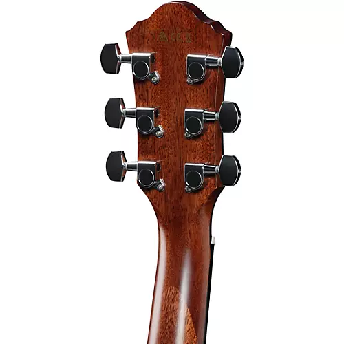 Ibanez AEG220 Solid Top Grand Concert Acoustic-Electric Guitar Dark Brown Open Pore - musicians--Friend