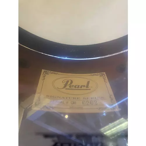 Used Pearl 13X5 Omar Hakim Snare Antique Amber Drum Antique Amber 194 - musicians--Friend