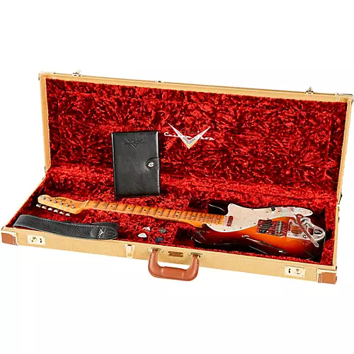 Fender Custom Shop '68 Telecaster Thinline Journeyman Relic Electric Guitar 3-Color Sunburst - musicians--Friend