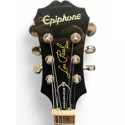 Used Epiphone Joe Bonamassa Les Paul Gold Solid Body Electric Guitar Gold - musicians--Friend
