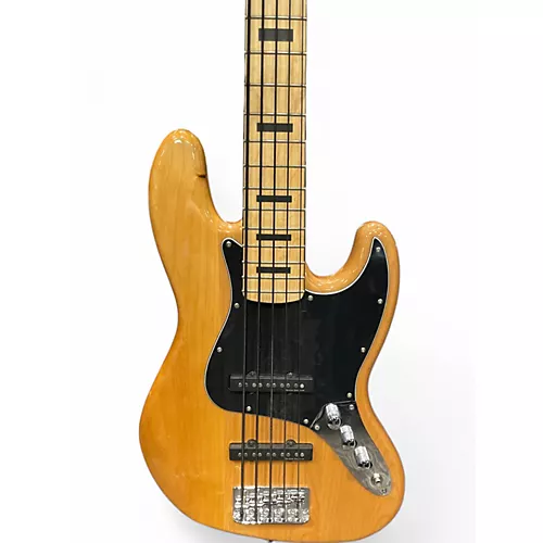 Used Squier Classic Vibe 5 String Jazz Bass Natural Electric Bass Guitar Natural - musicians--Friend
