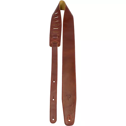 Perri's Africa Leather Guitar Strap Brown 2.5 in. - musicians--Friend