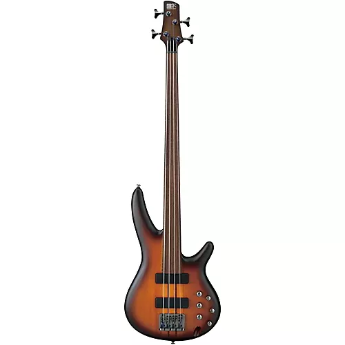 Ibanez Bass Workshop SRF700 Portamento 4-String Fretless Electric Bass Flat Brown Burst Rosewood Fretboard - musicians--Friend