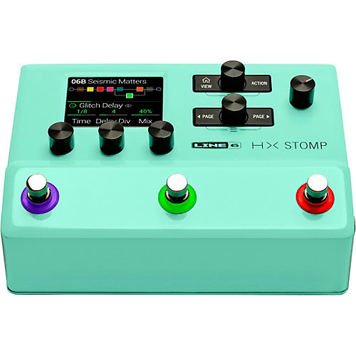 Line 6 HX Stomp Limited-Edition Multi-Effects Pedal Seafoam Green - musicians--Friend