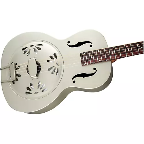 Gretsch Guitars G9201 Honey Dipper Round-Neck, Brass Body Biscuit Cone Resonator Guitar - musicians--Friend