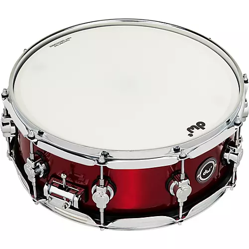 DW DWe Wireless Acoustic/Electronic Convertible Snare Drum 14 x 5 in. Lacquer Custom Specialty Black Cherry Metallic - musicians--Friend