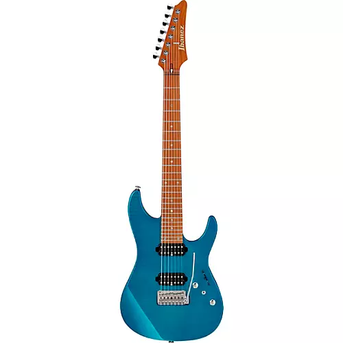Ibanez MM7 Martin Miller Signature Electric Guitar Transparent Aqua Blue - musicians--Friend