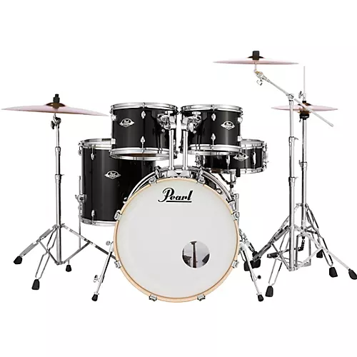 Pearl Export Standard 5-Piece Drum Set with Hardware Jet Black - musicians--Friend