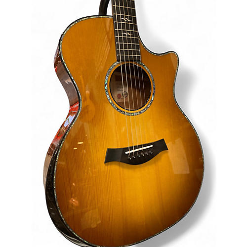 Used Taylor CUSTOM GA Natural Acoustic Electric Guitar Natural - musicians--Friend