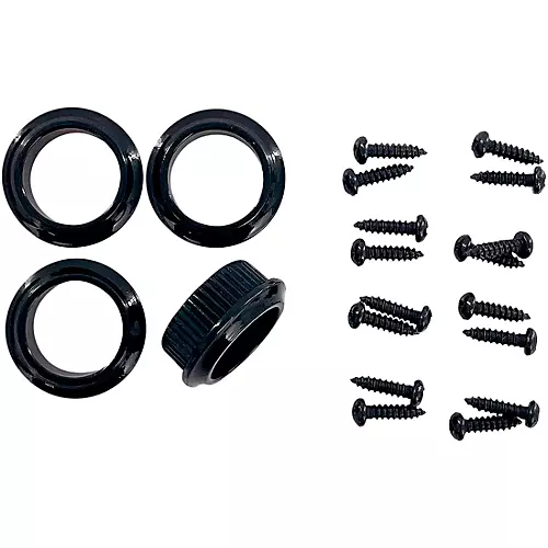 Leo Quan Badass OGT Open Gear Large Post 4-In-Line Bass Tuning Machines Black - musicians--Friend