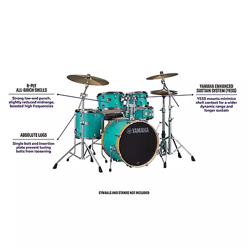 Yamaha Stage Custom Birch 5-Piece Shell Pack With 22