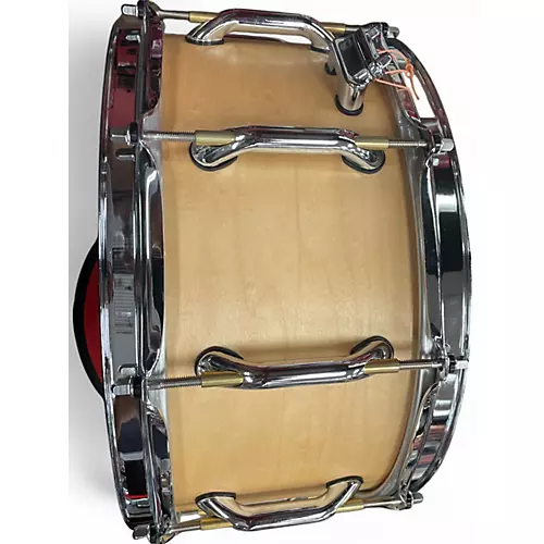 Used Pearl 6.5X14 Sensitone Snare Natural Drum Natural 15 - musicians--Friend