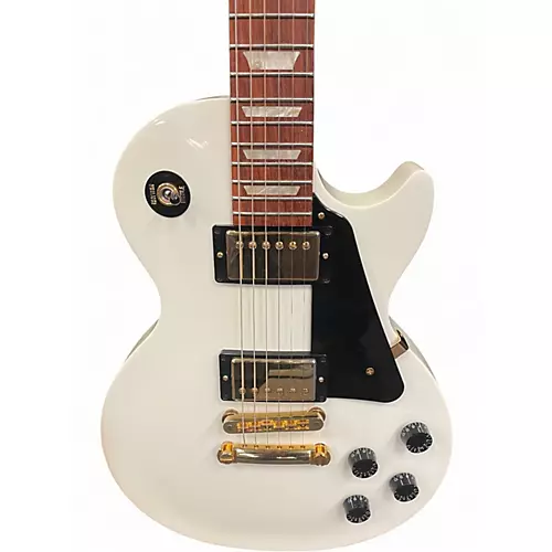Used 2012 Gibson LES PAUL STUDIO Antique Ivory Solid Body Electric Guitar Antique Ivory - musicians--Friend
