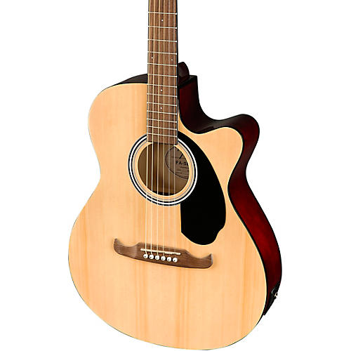 Fender FA-135CE Concert Acoustic-Electric Guitar Natural - musicians--Friend
