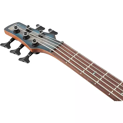 Ibanez SR605E 5-String Electric Bass Guitar Cosmic Blue Starburst Flat - musicians--Friend
