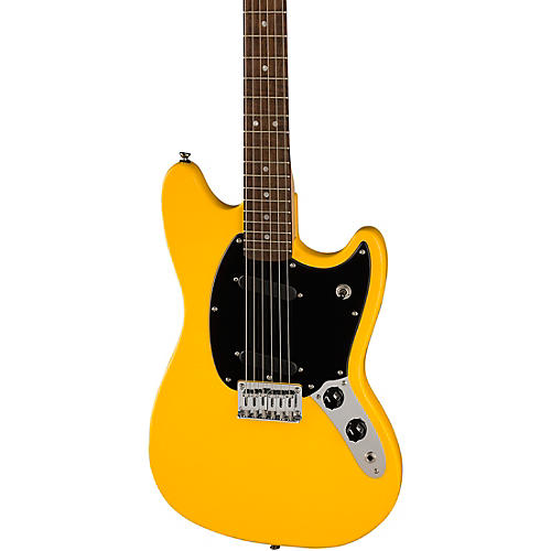 Squier Sonic Mustang Laurel Fingerboard Electric Guitar Graffiti Yellow - musicians--Friend