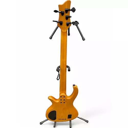 Used 2022 Schecter Guitar Research Riot-5 Session  Natural Electric Bass Guitar Natural - musicians--Friend