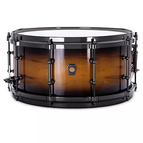 Ludwig Exotic Select Snare Drum with Black Nickel Hardware 14 x 6.5 in. Black Gold Burst - musicians--Friend