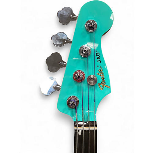 Used 2024 Fender Mark Hoppus Signature Jaguar Bass Seafoam Green Electric Bass Guitar Seafoam Green - musicians--Friend