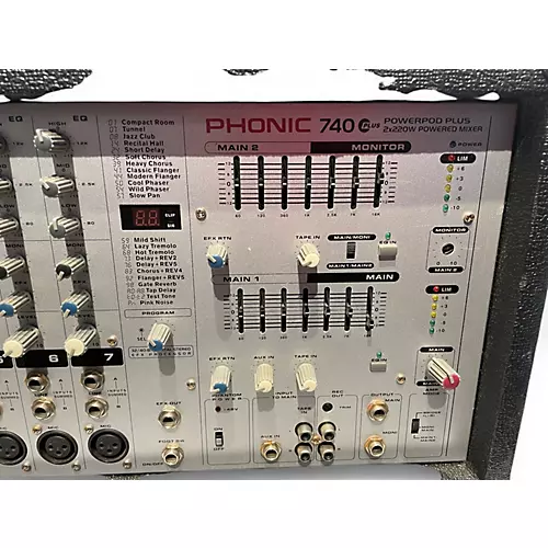 Used Phonic 740 Plus Powered Mixer - musicians--Friend