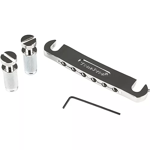 TonePros T1ZSA Aluminum Featherweight Locking Tailpiece Nickel - musicians--Friend
